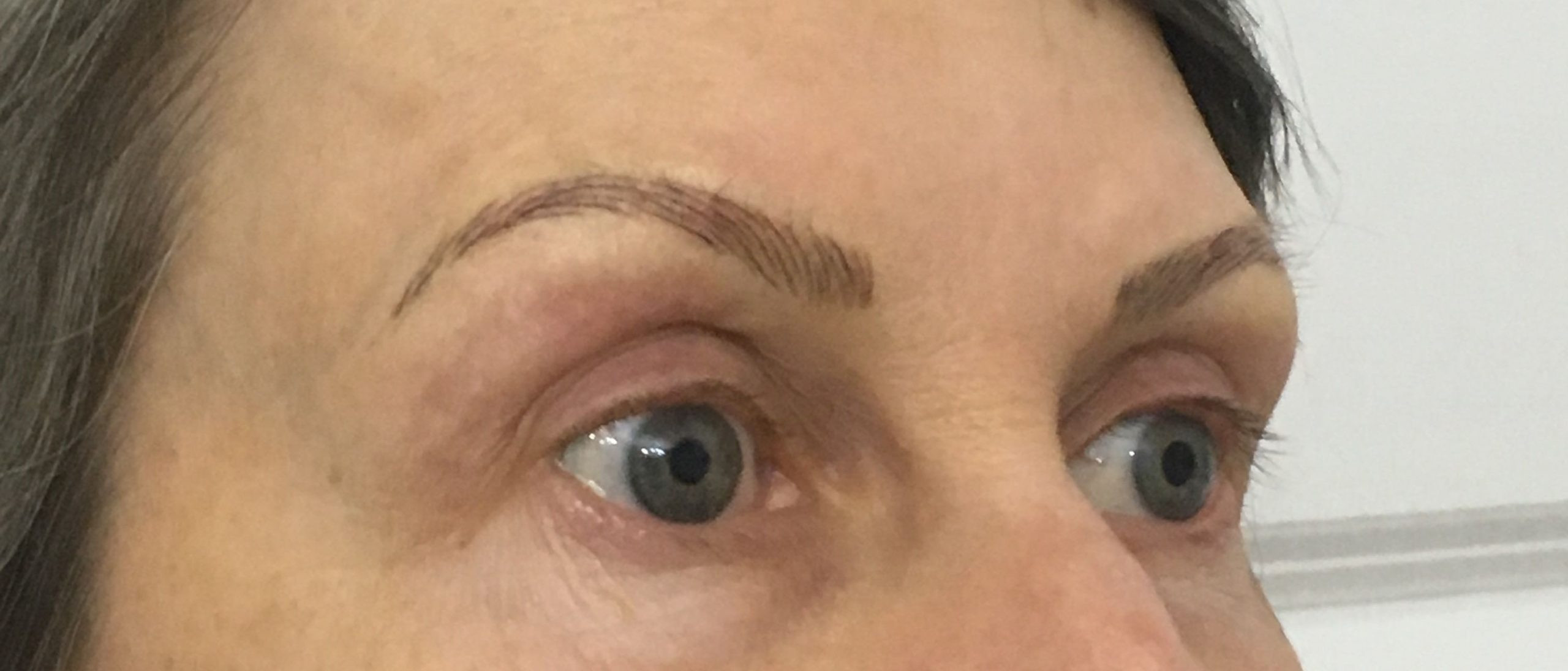 eyebrow medical tattoo after